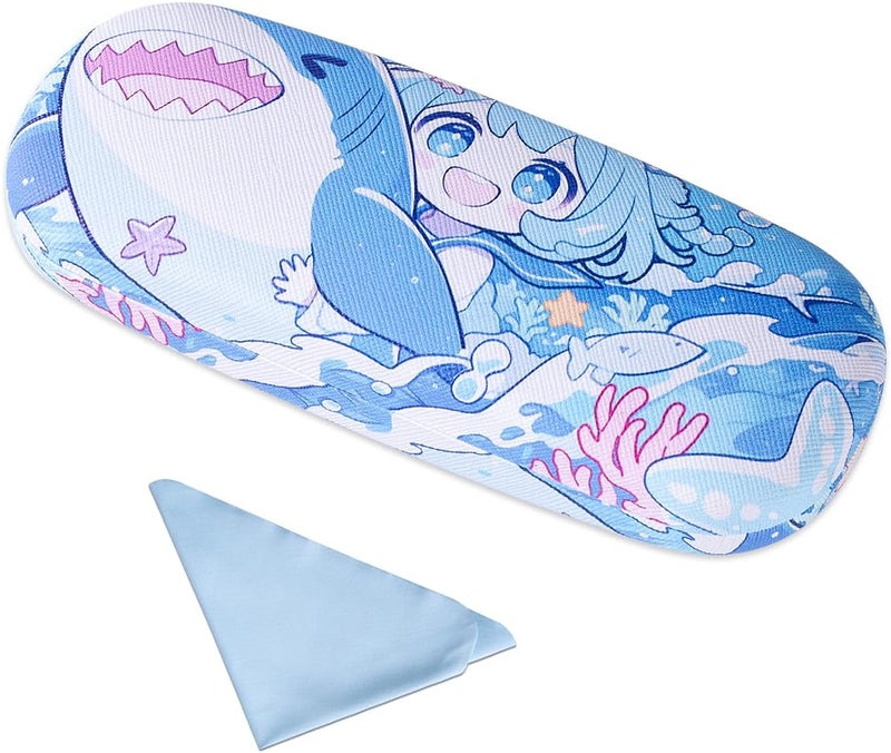 PERFECTSIGHT Store Hard Shell Eyeglasses Case, PU Leather Protective Glasses Case, Cute Eyeglass Case for Women Men Girls - Image 1